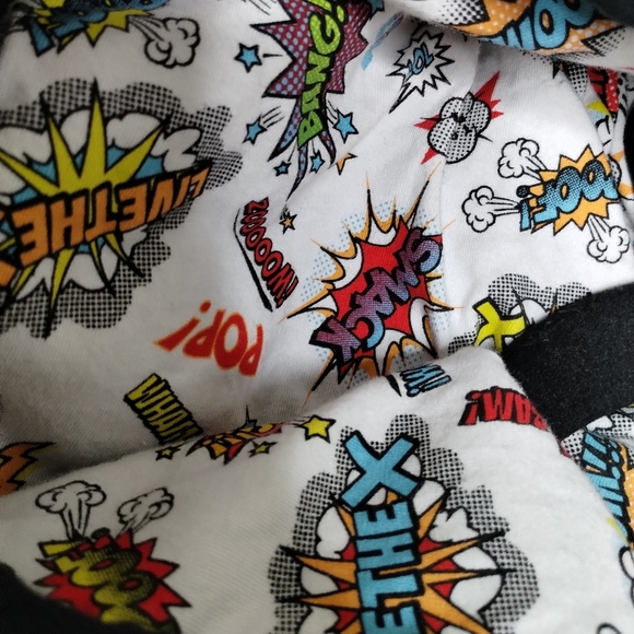 TomBoyX French Terry Zip Up Hoodie Black with Kapow! Size 3X - Picture 3 of 7